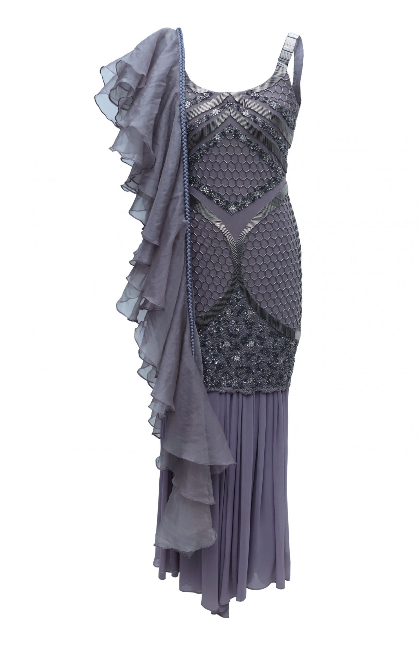 Honeycomb Short Shirt With Gharara