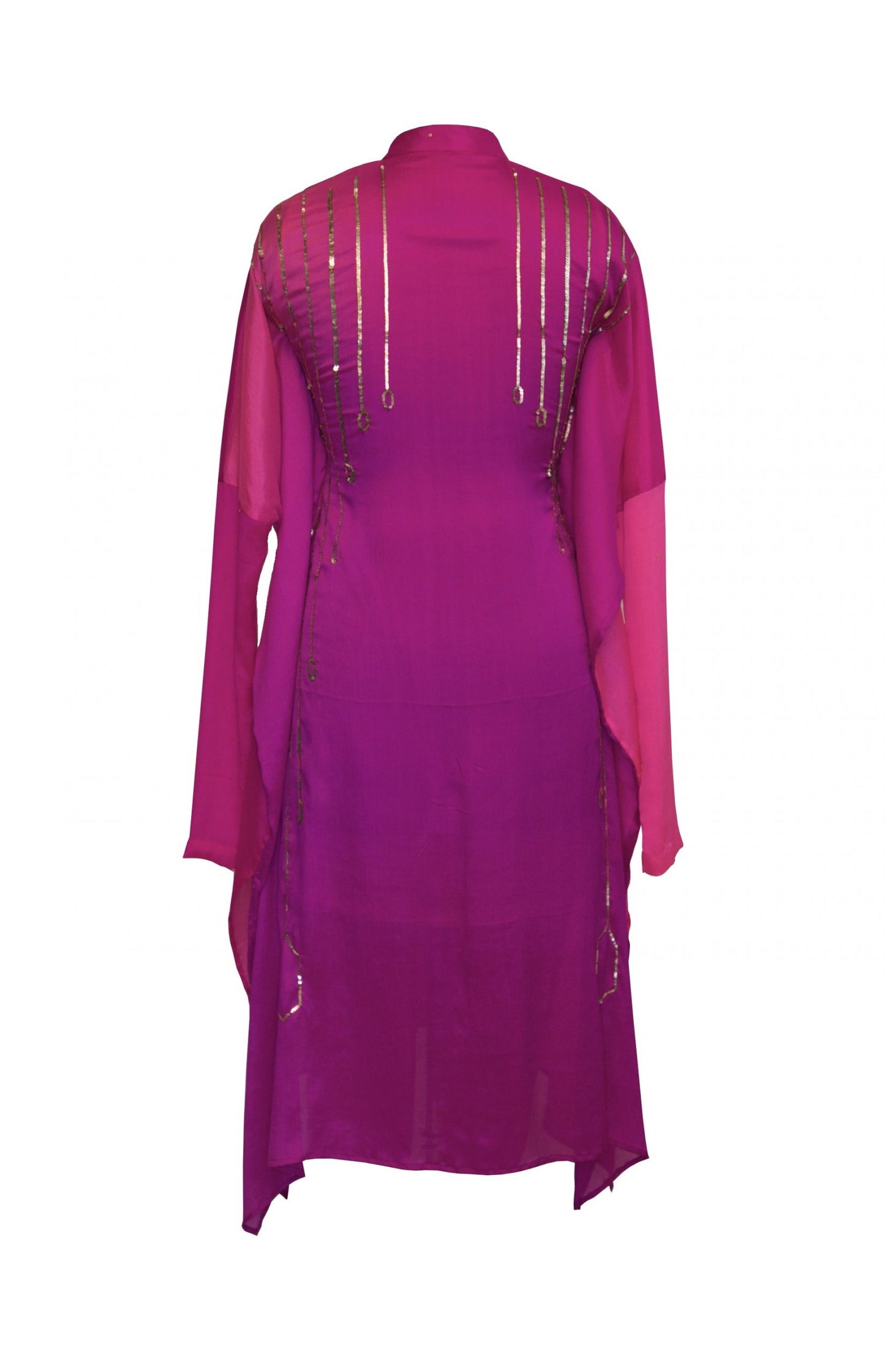 Magenta 4D Ombré Kaftan