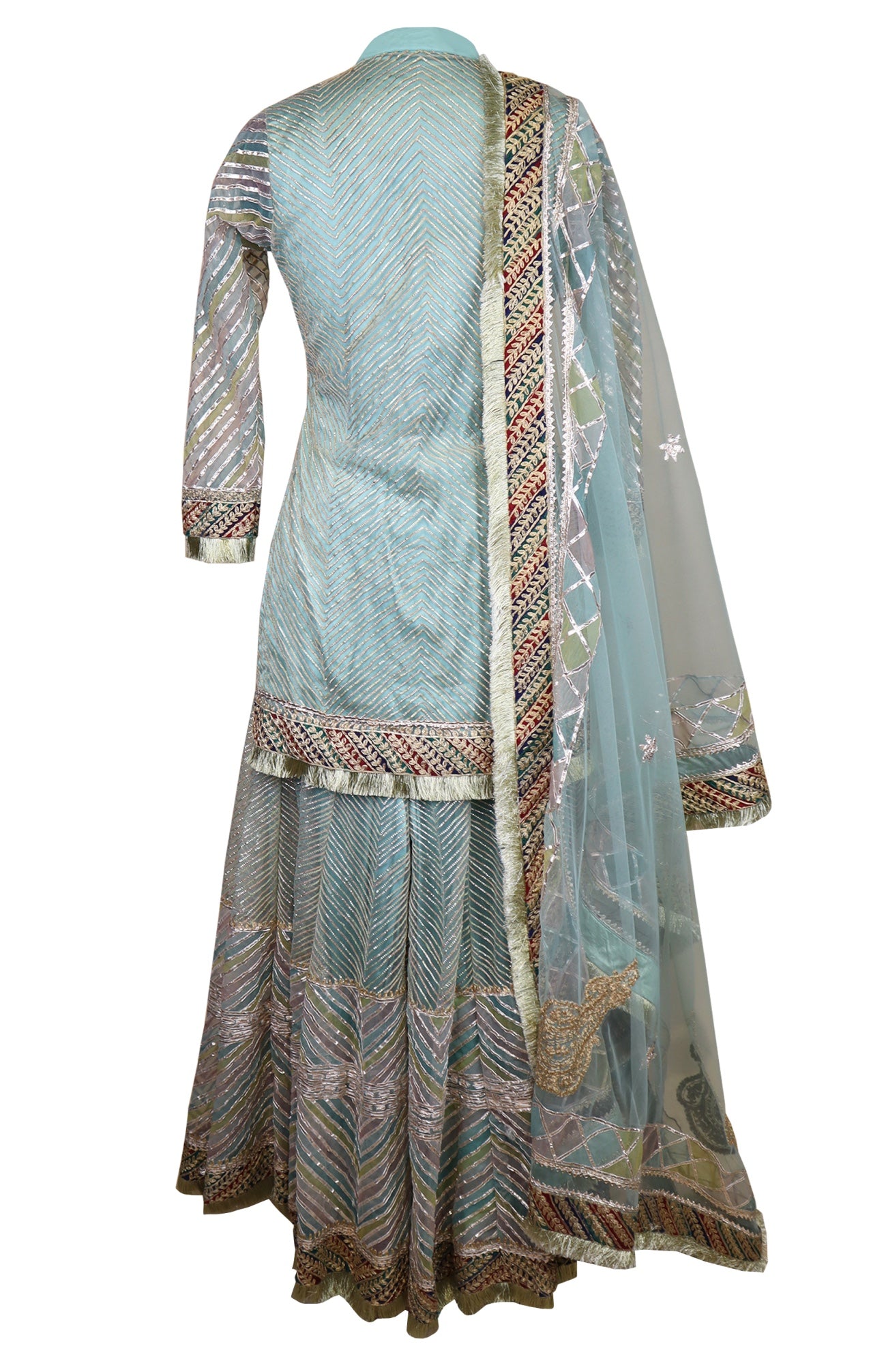 Short Shirt Sharara - ICE BLUE