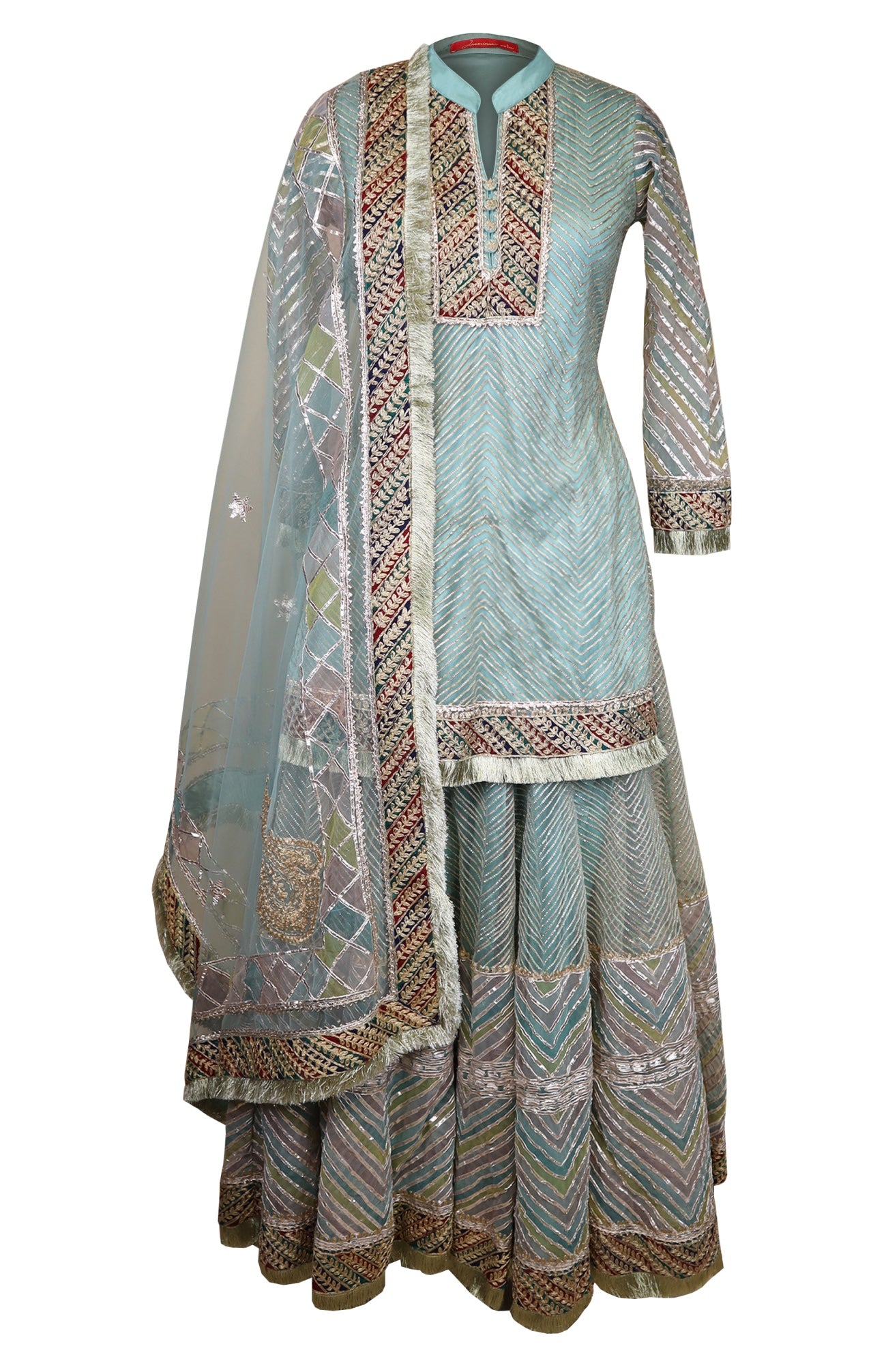 Short Shirt Sharara - ICE BLUE