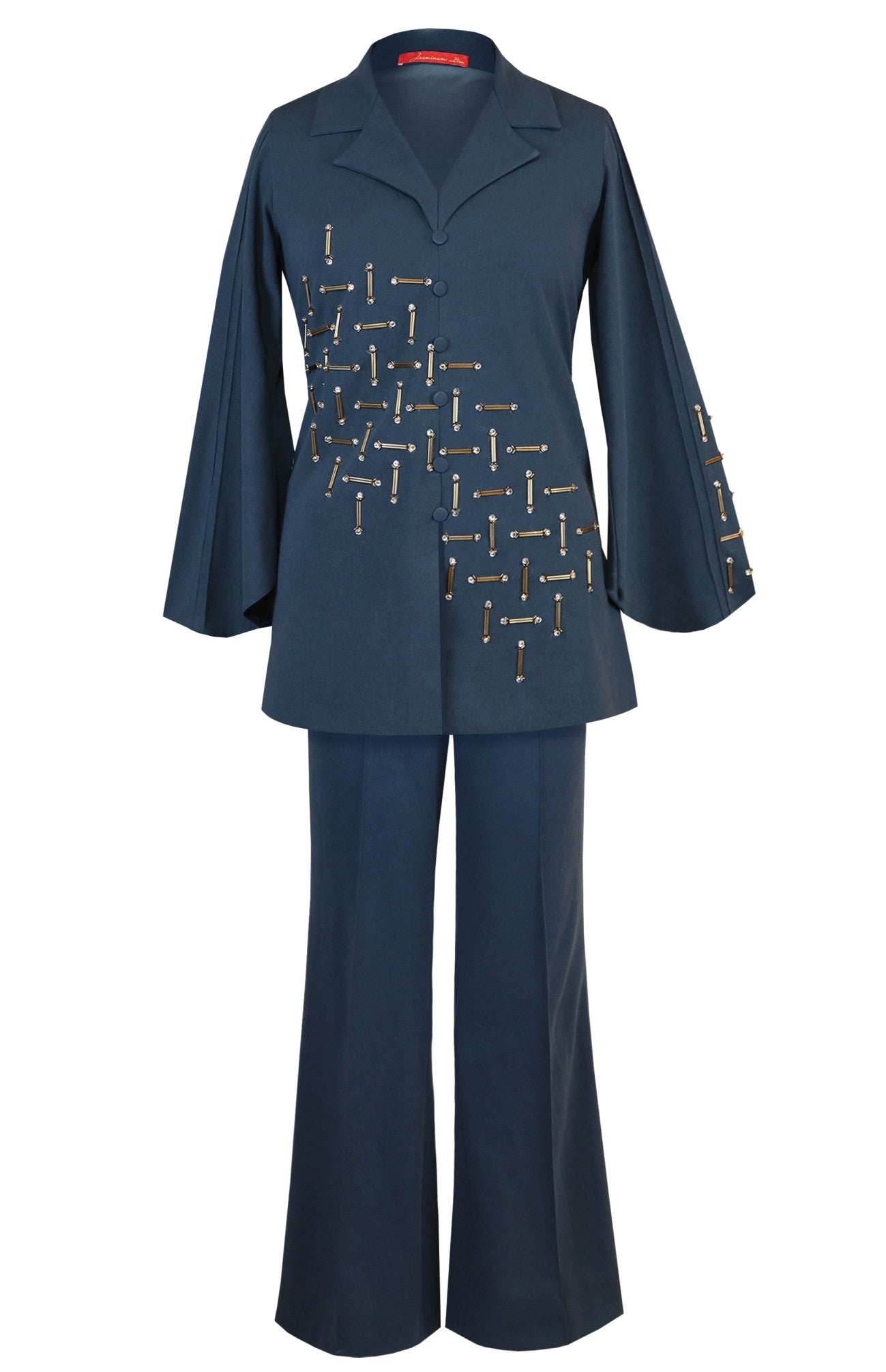 Winter Co-ord Set With Nalki Embroidery