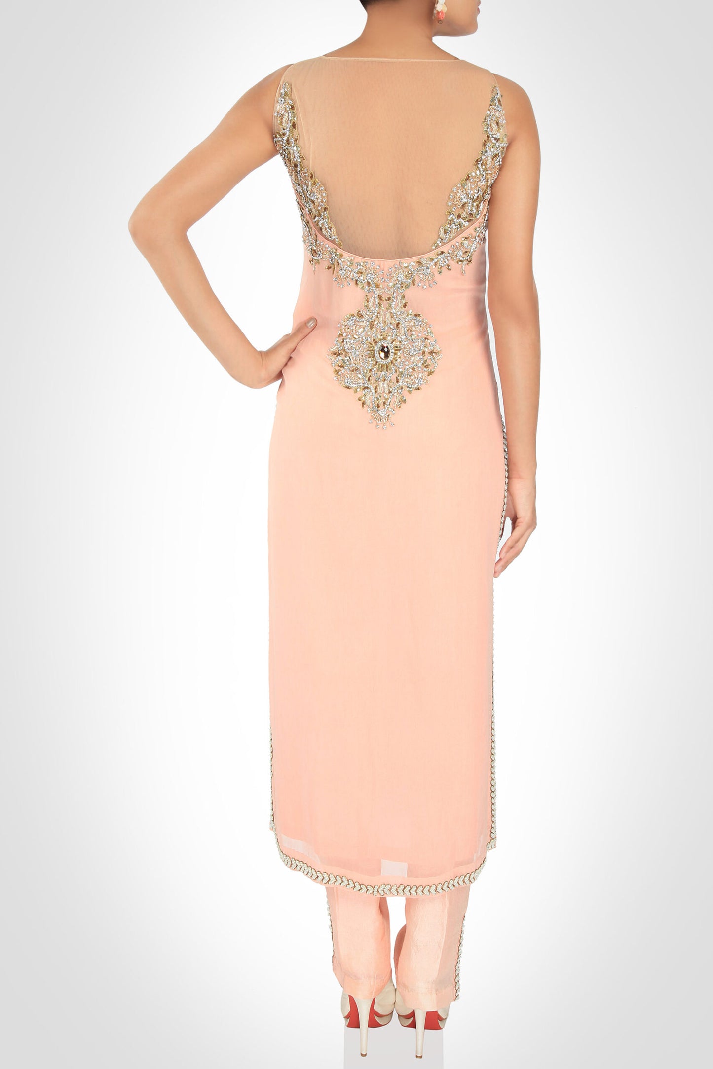 Salmon Pink Kurta
