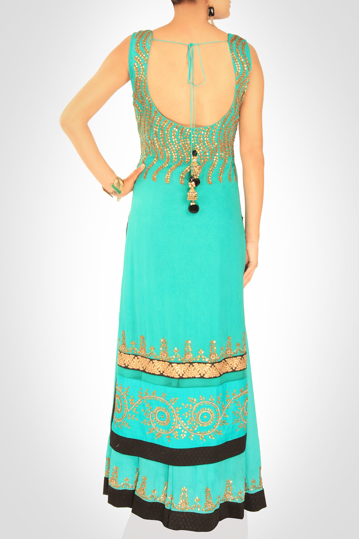 Sea Green Gota Patti Kurta