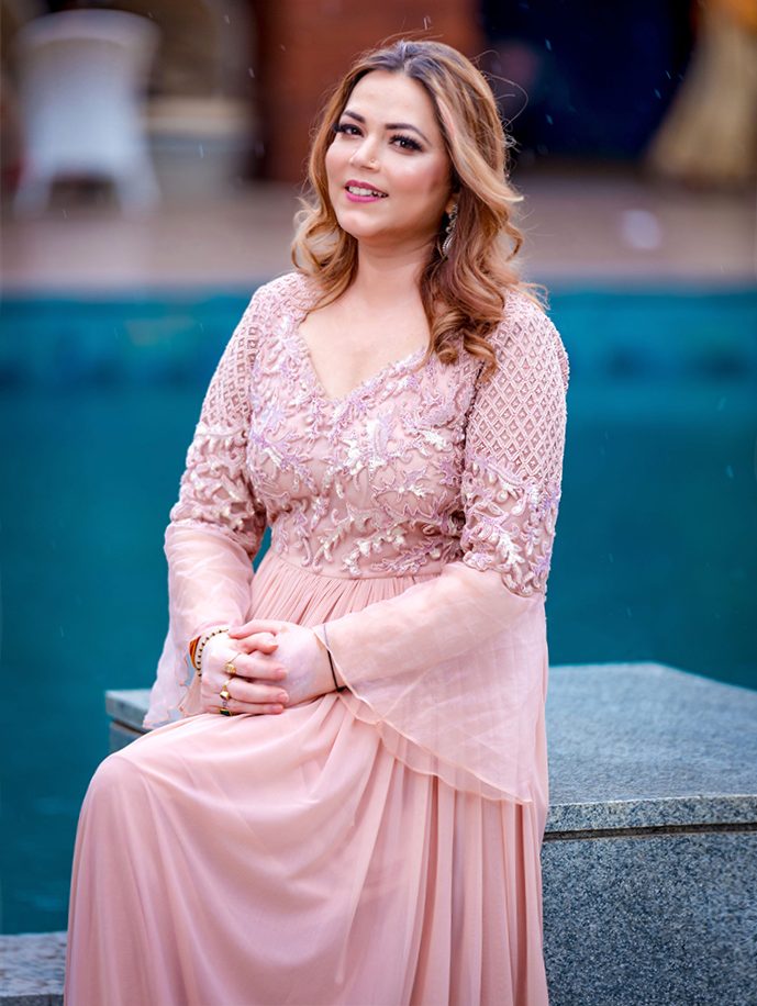 Blush Lycra Maxi