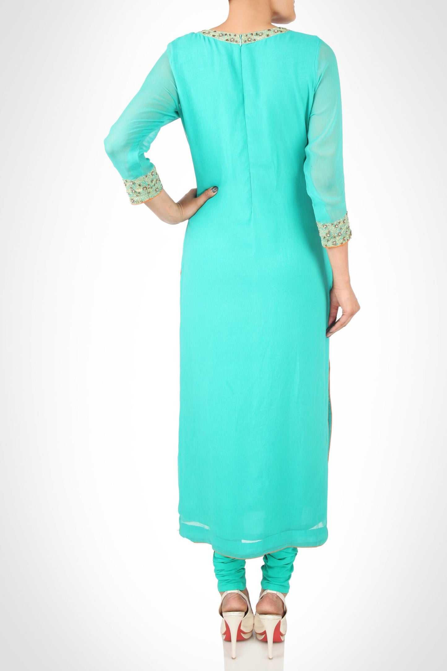 Churidar Suit With Tilla Paisleys