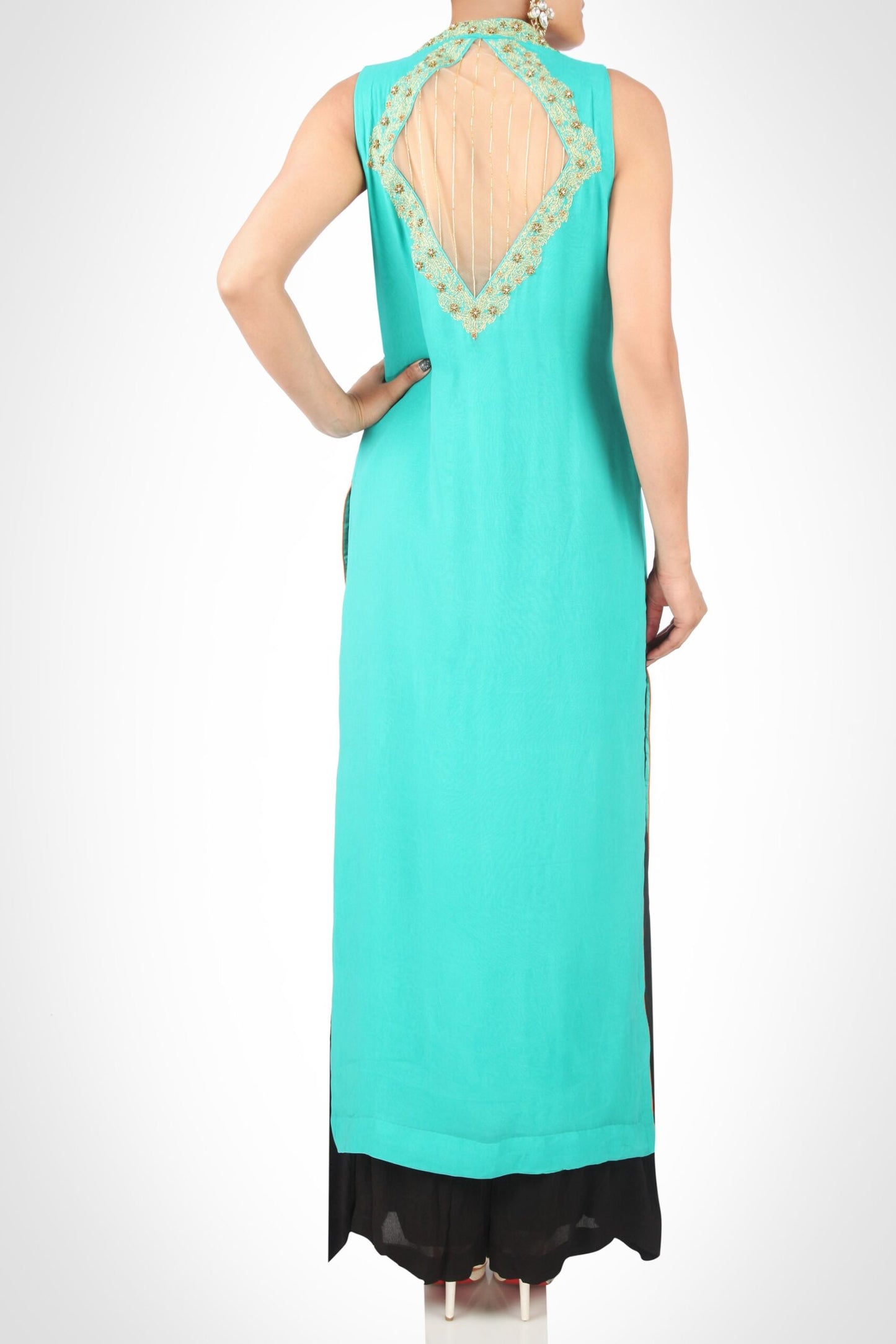 Georgette Sharara Suit With Tilla Paisleys