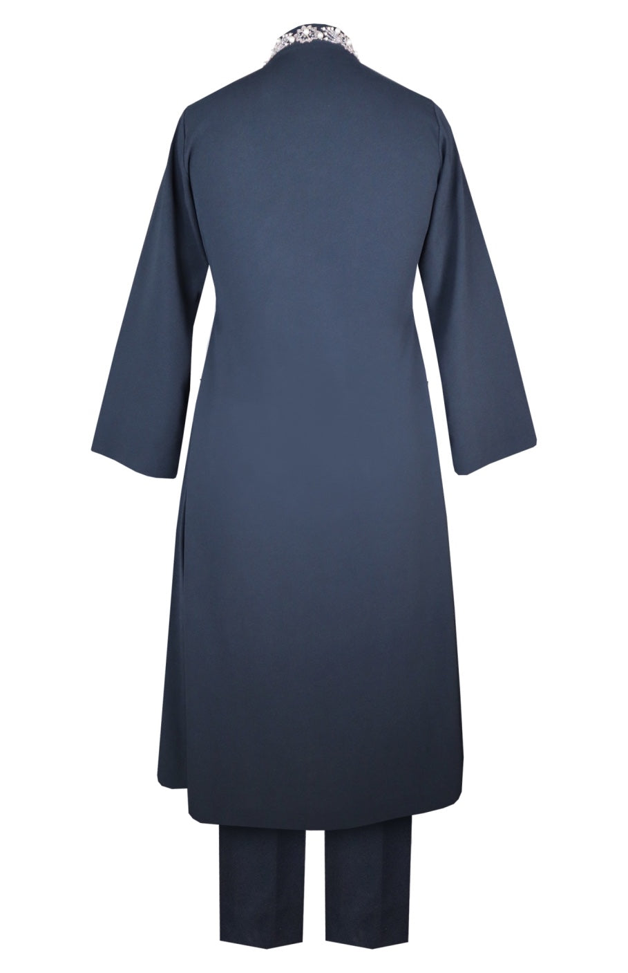 Cosmos Jacket Style Kurta Set - NAVY