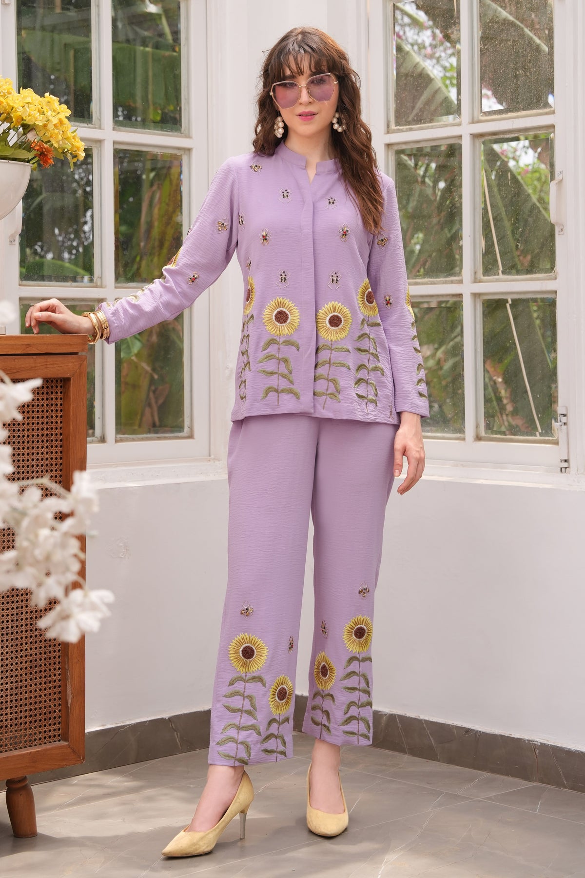 Sunflower Top - LILAC