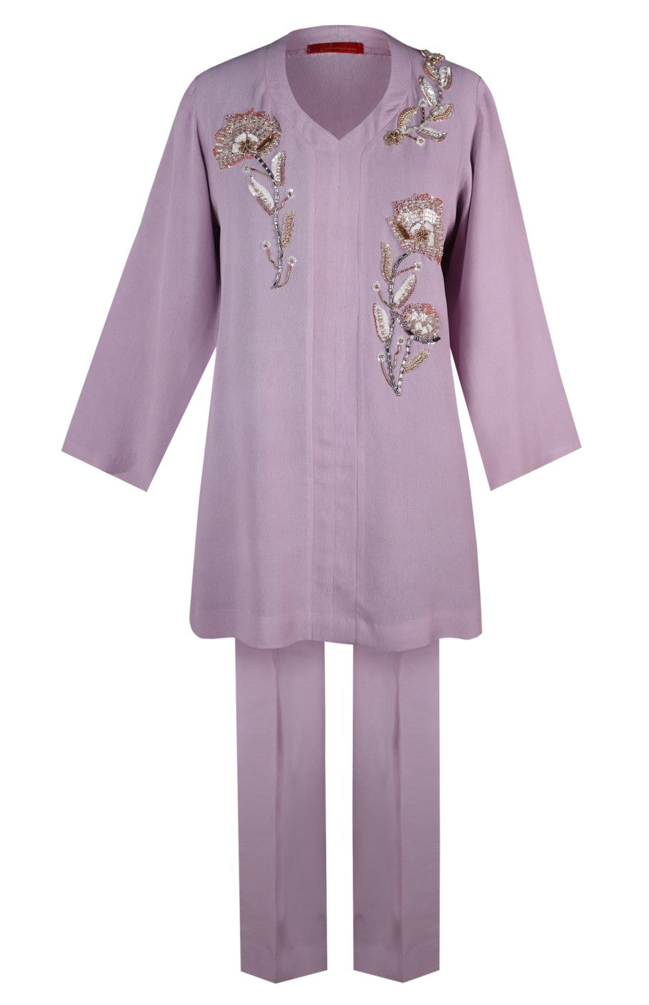 Short Crepe Kurta Set