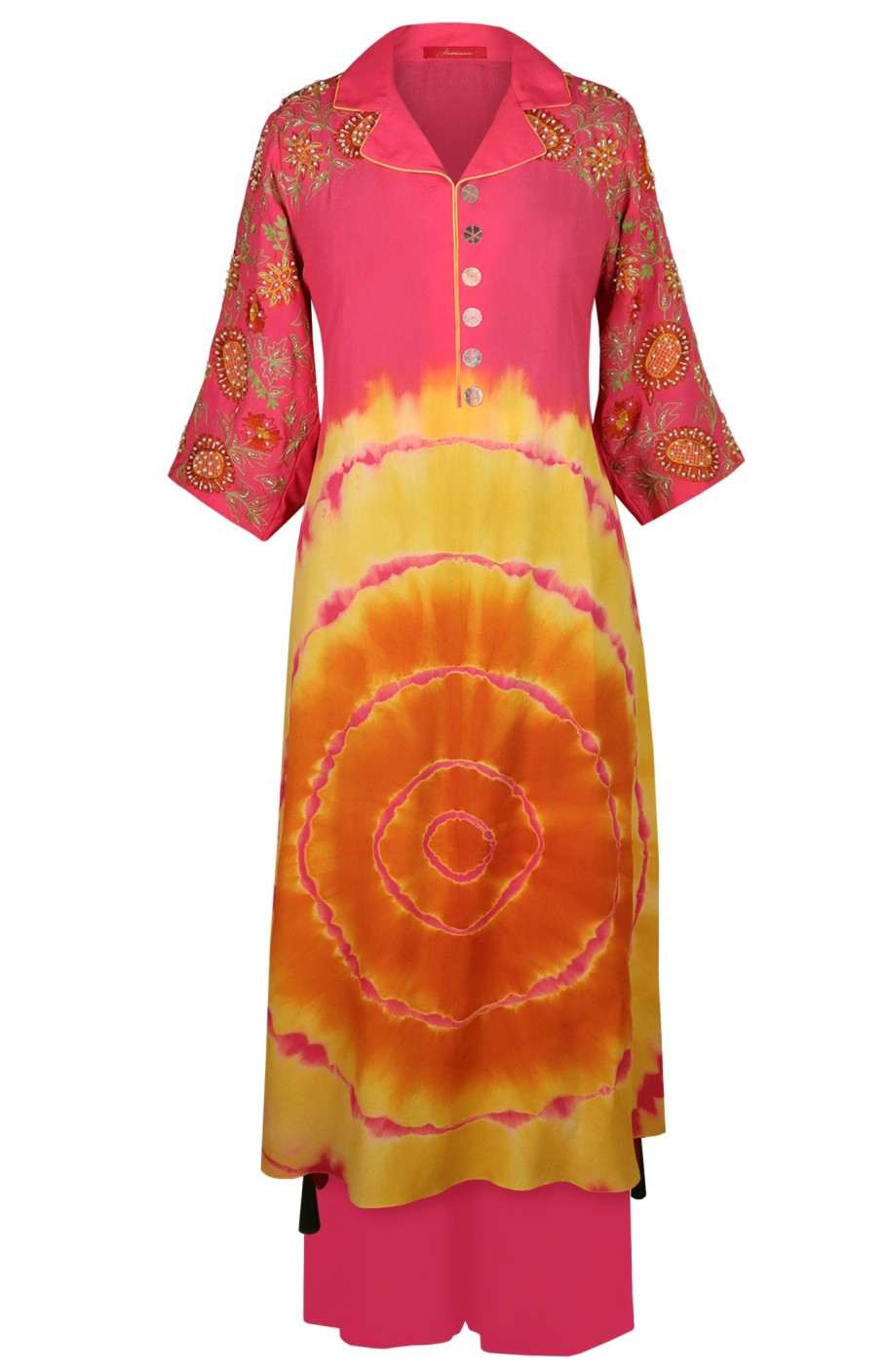 Circular Tie N Dye Kurta Set