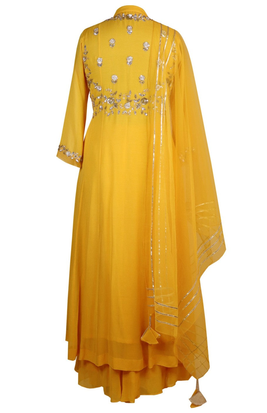 Mango Yellow Kalidar Georgette Suit