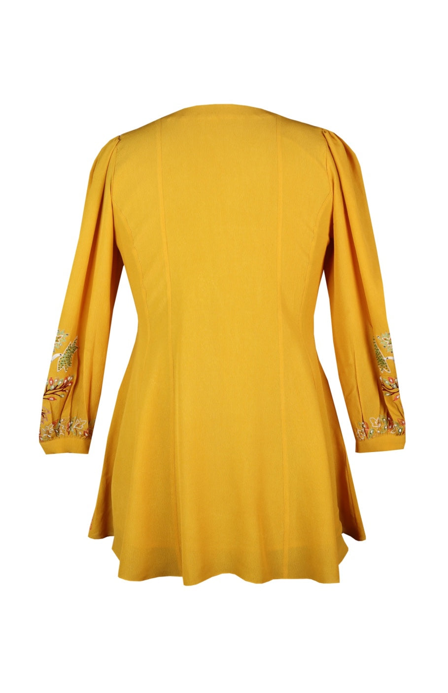 Crepe Kurti - MANGO YELLOW