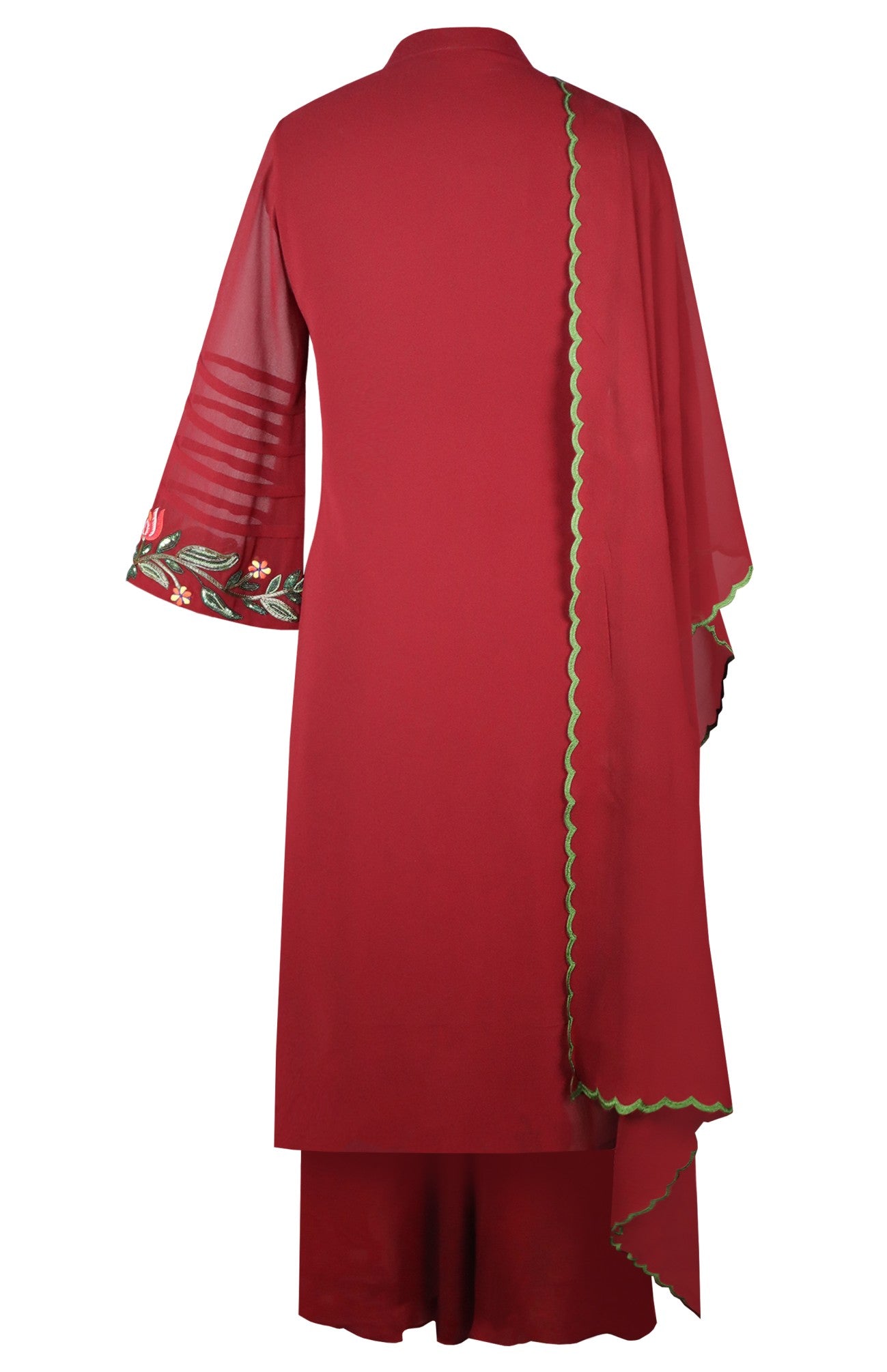 Multicoloured Embroidery Georgette Suit