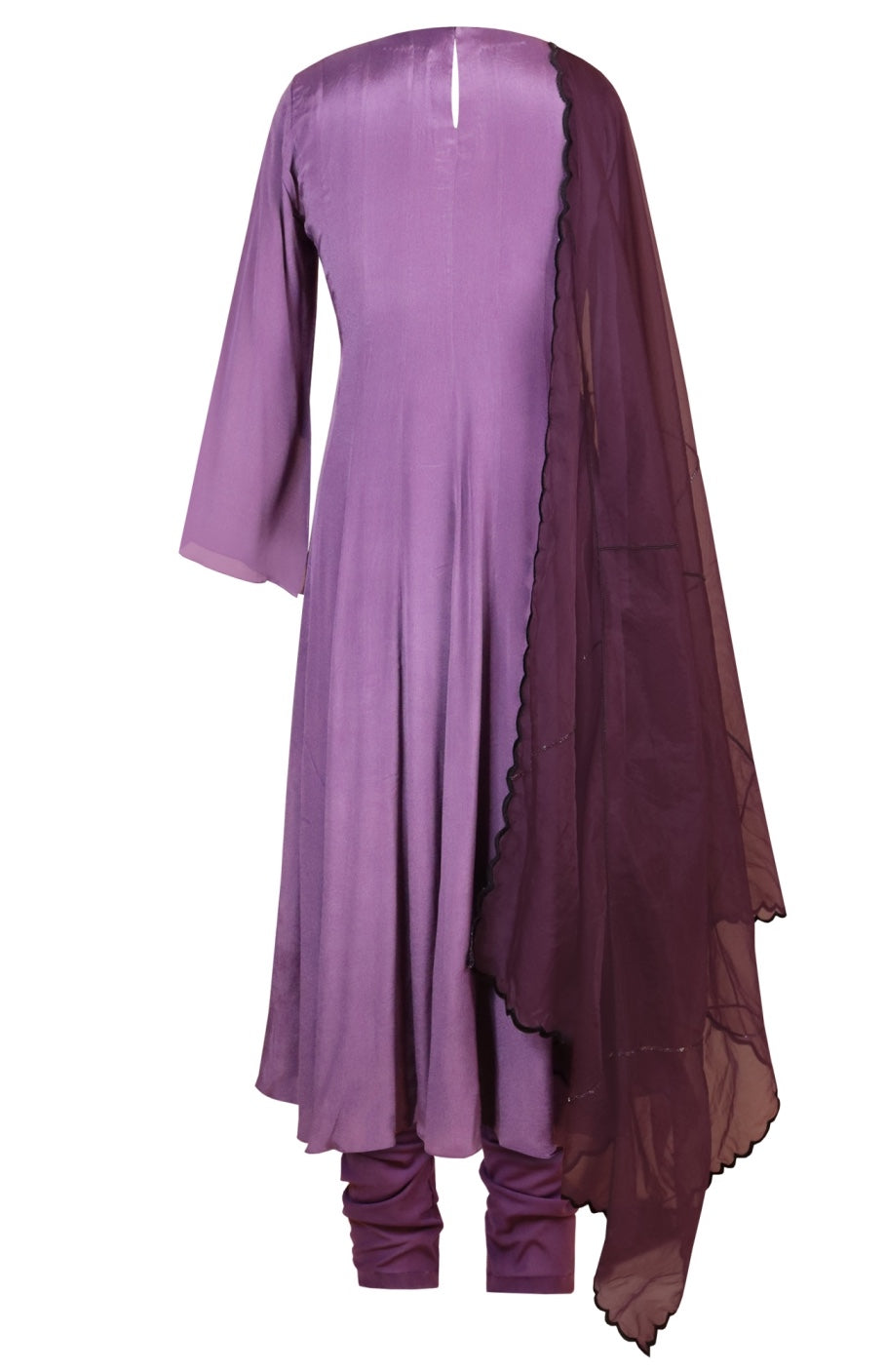 Chiffon Anarkali - MAUVE