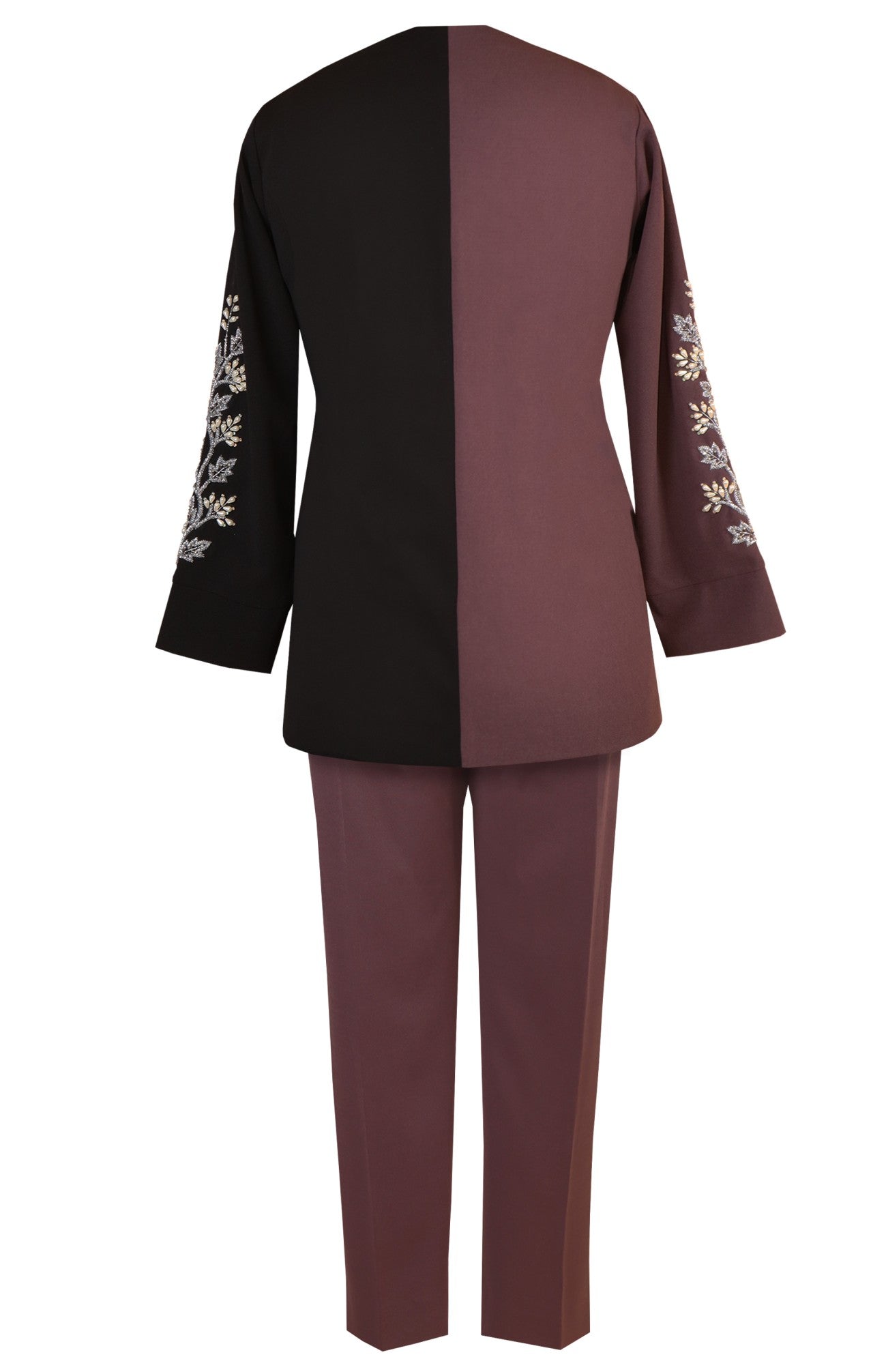 Mauve Colour Block Co-ord Set