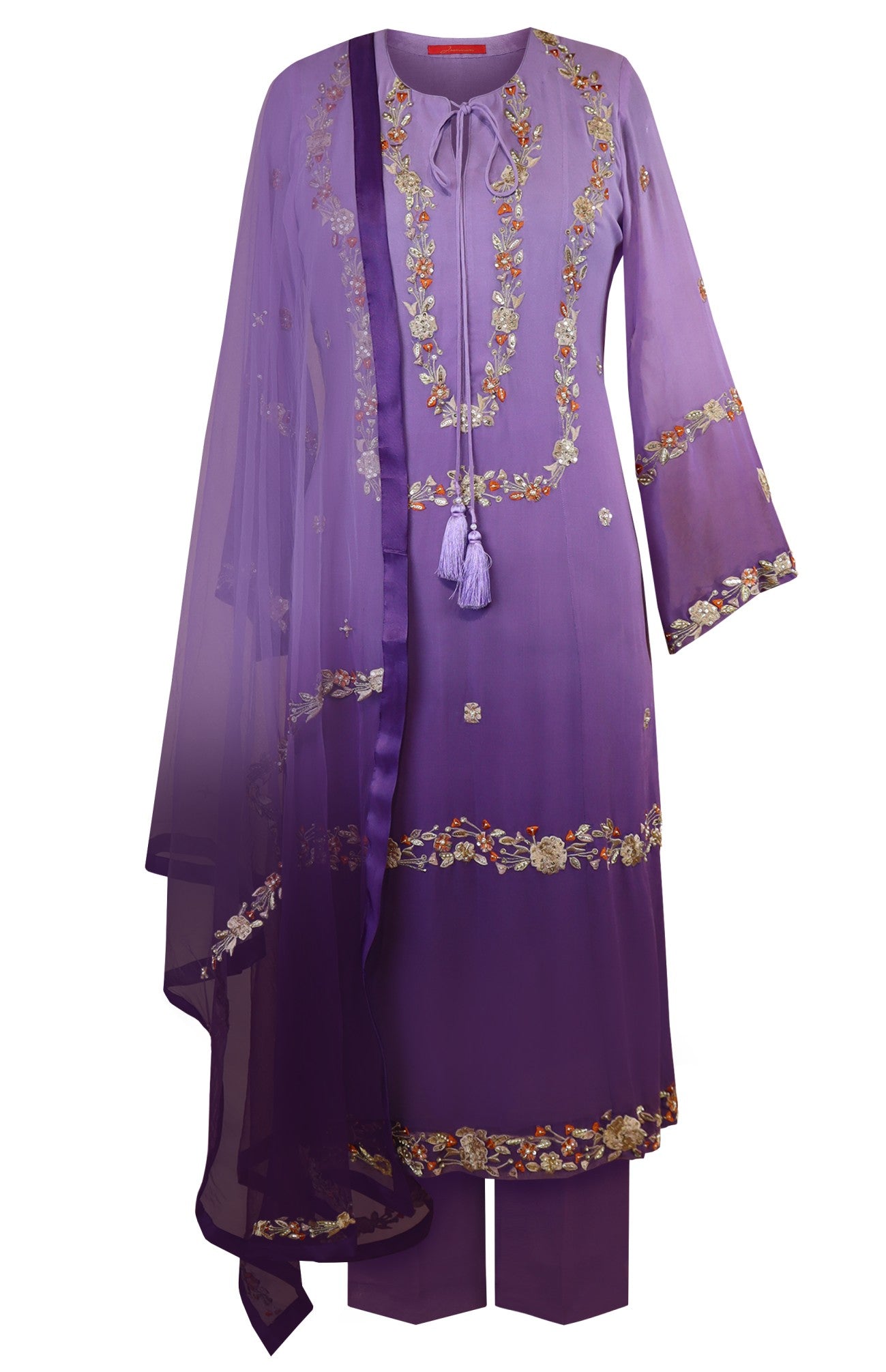 Ombré Georgette Suit