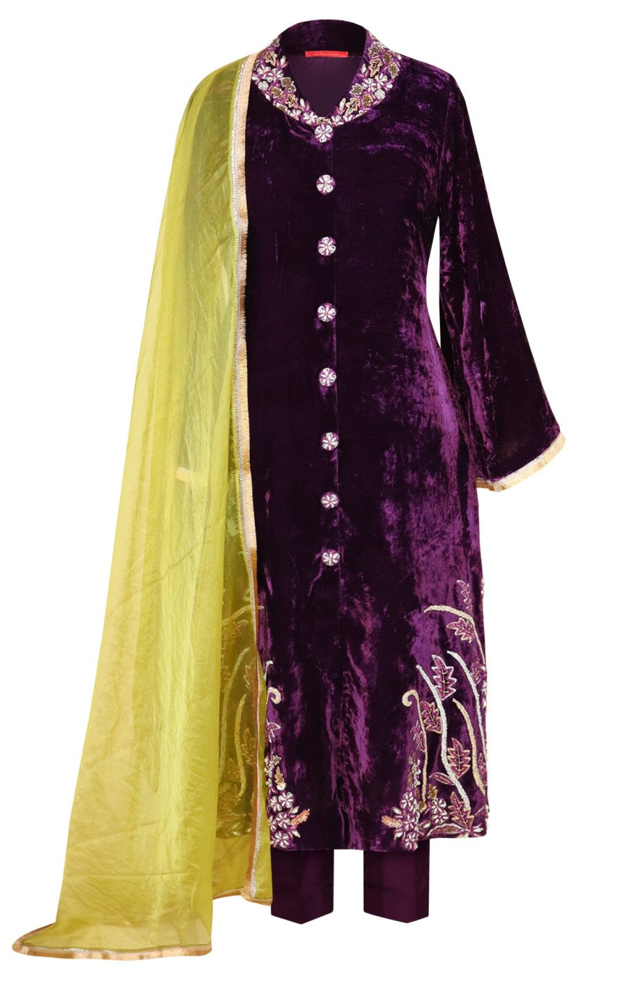 Velvet Suit With Shawl Collar