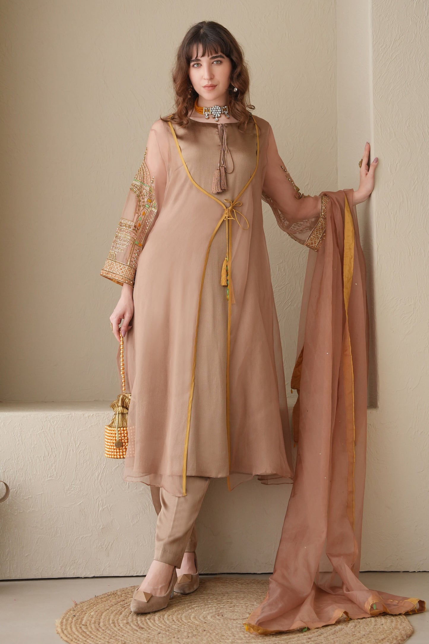 Minara Jacket Suit - BEIGE