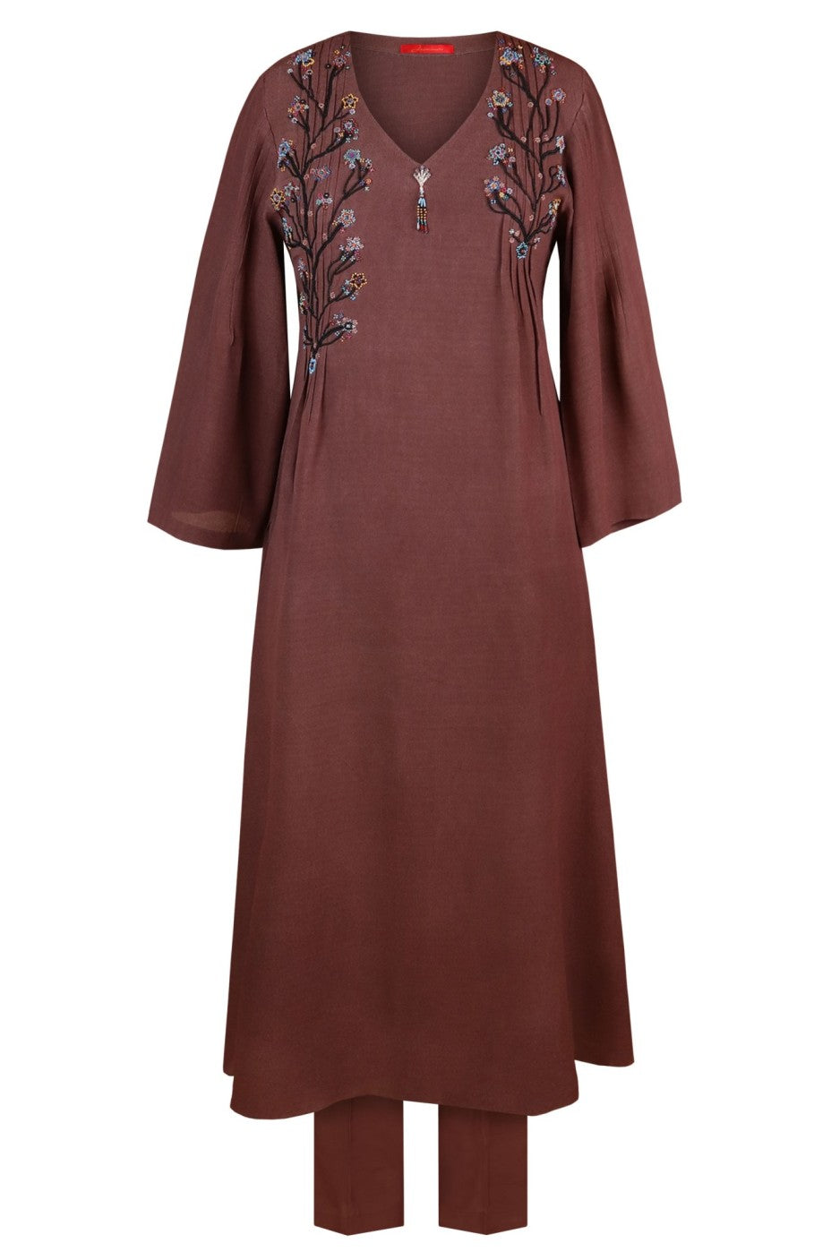 A-Line Crepe Kurta Set