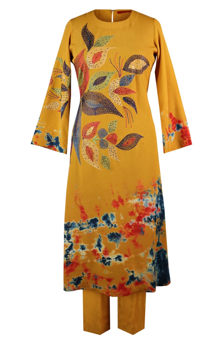 Kantha Tie & Dye Kurta Set