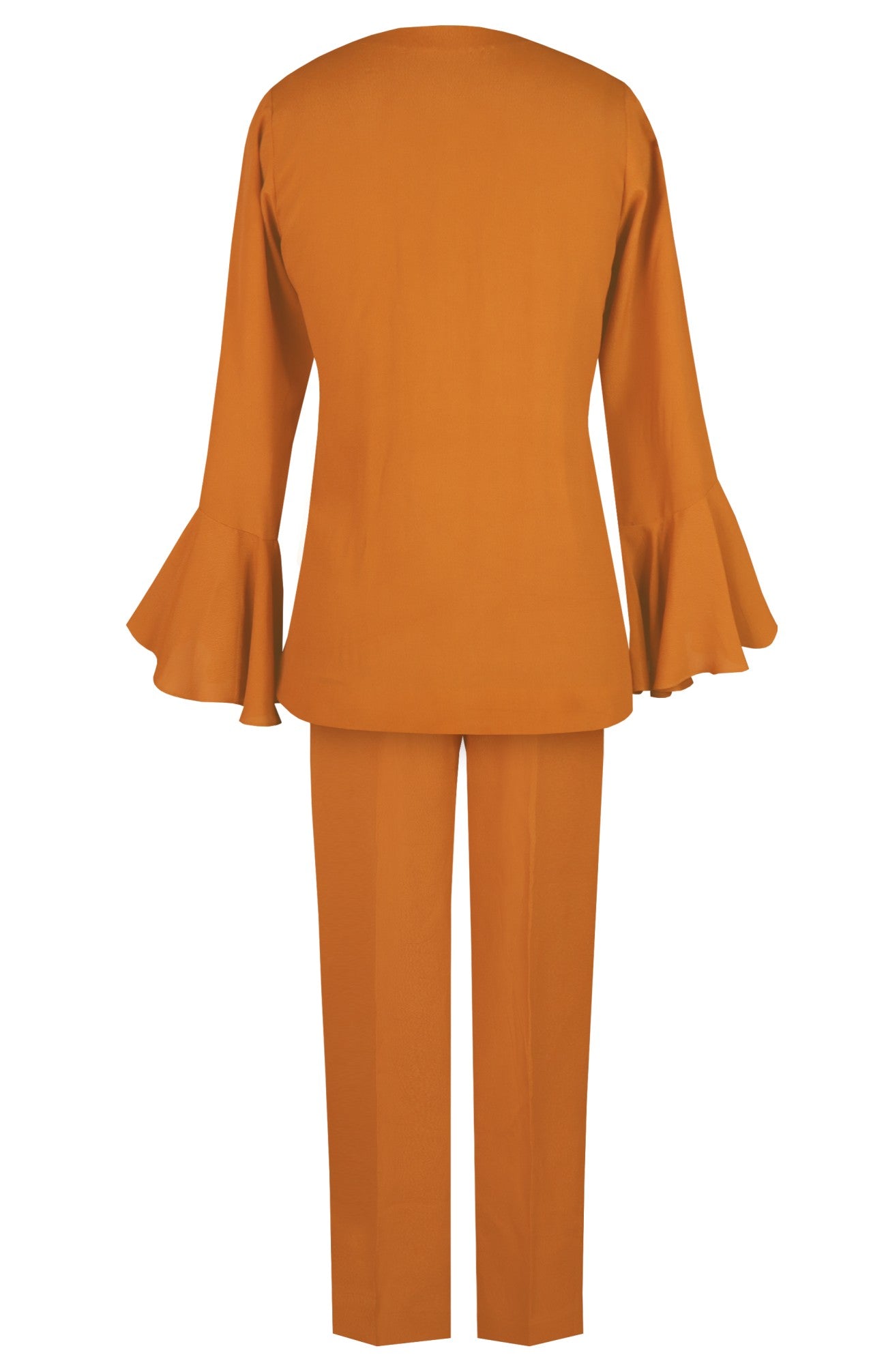 Mustard Crepe Co-ord Set
