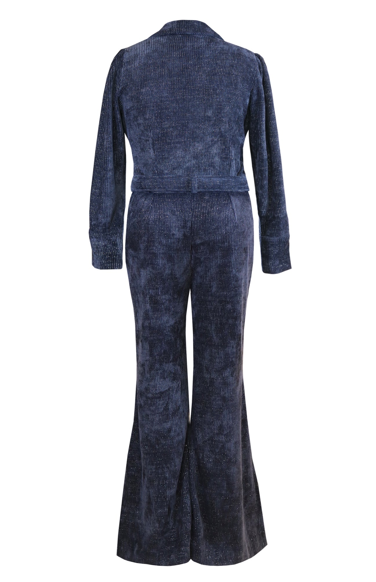 Navy Cord Jumpsuit