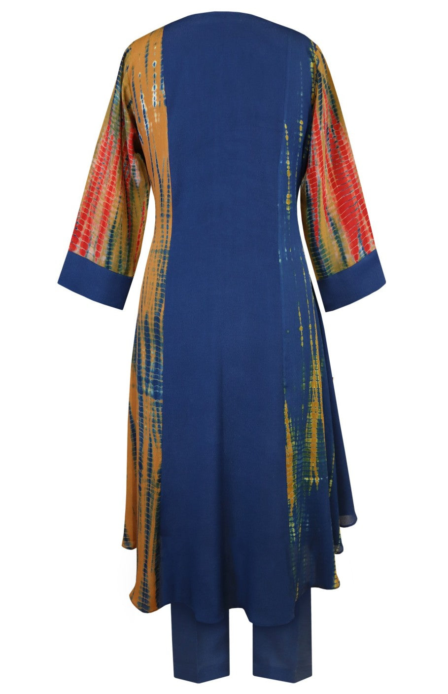 Tie & Dye Angrakha Kurta Set