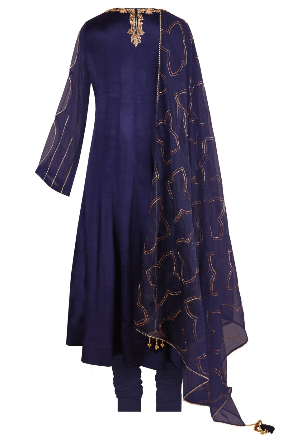 Chiffon Anarkali With Organza Dupatta