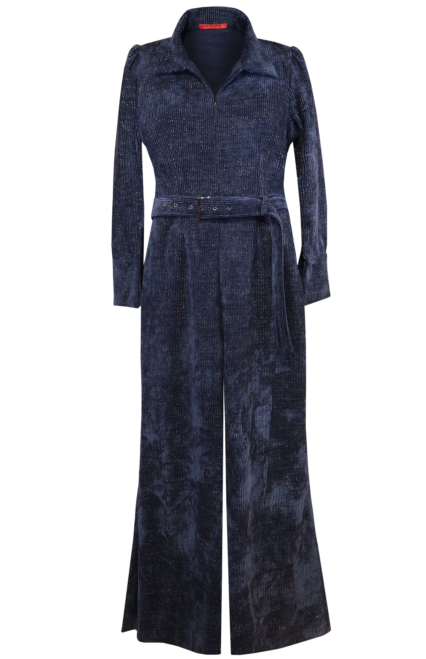 Navy Cord Jumpsuit