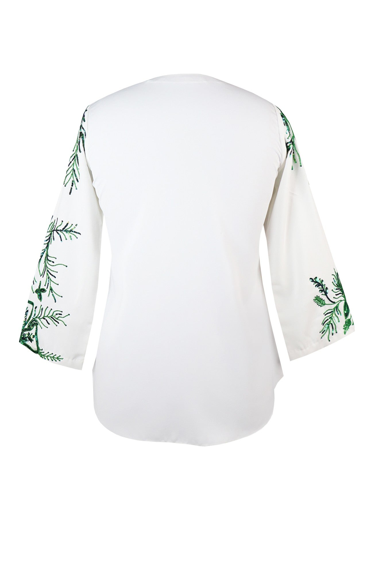 Needle Leaf Top - WHITE