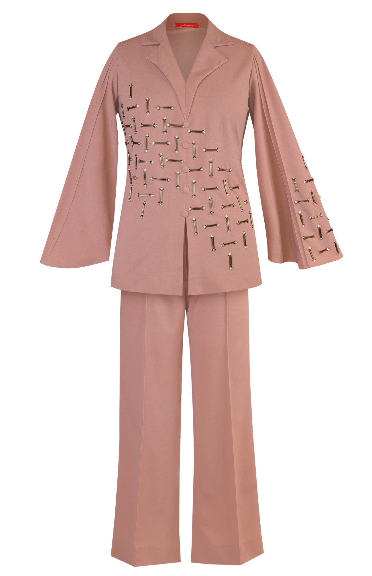 Winter Co-ord Set With Nalki Embroidery