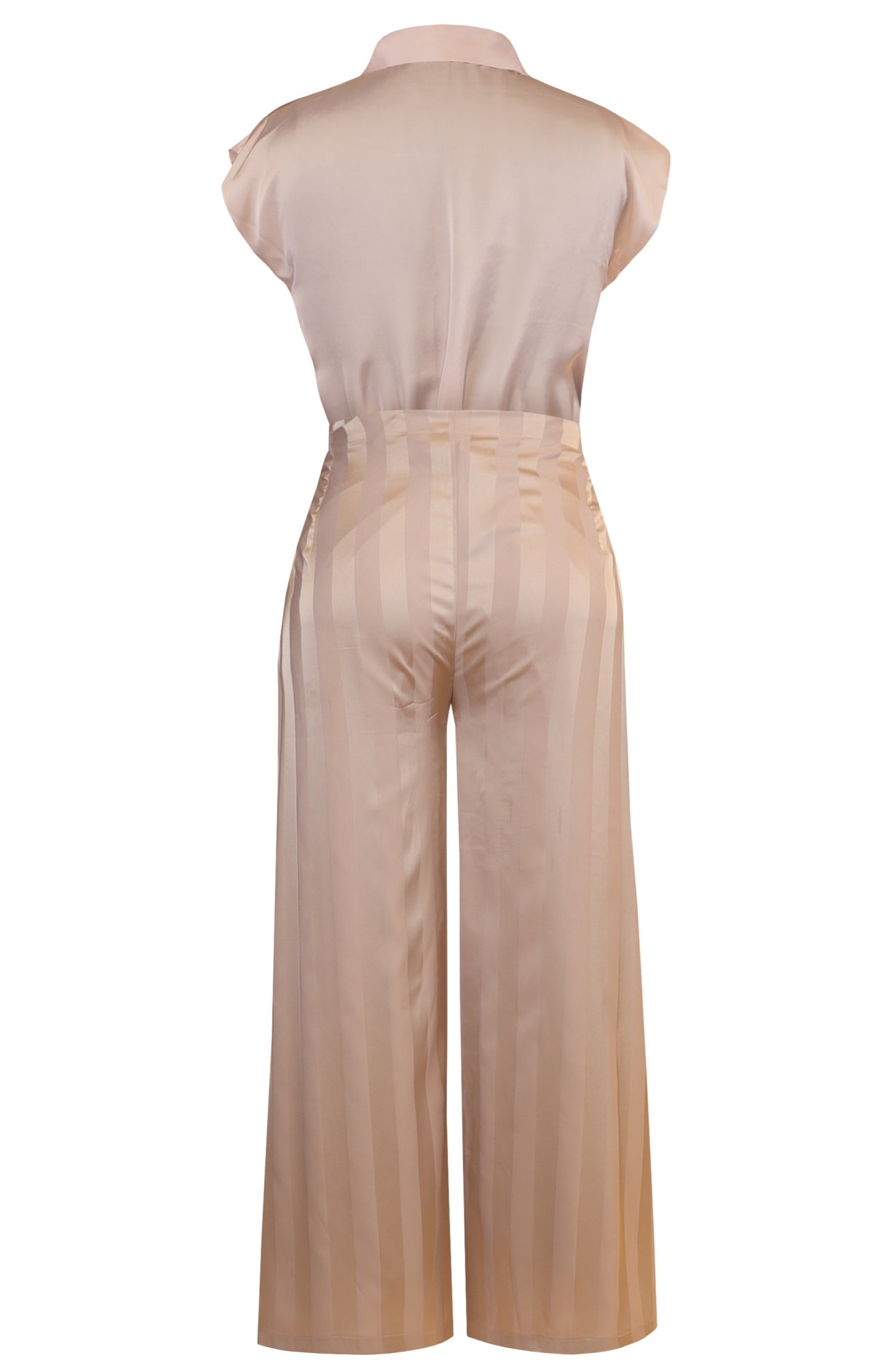 Nude Satin Co-Ord Set