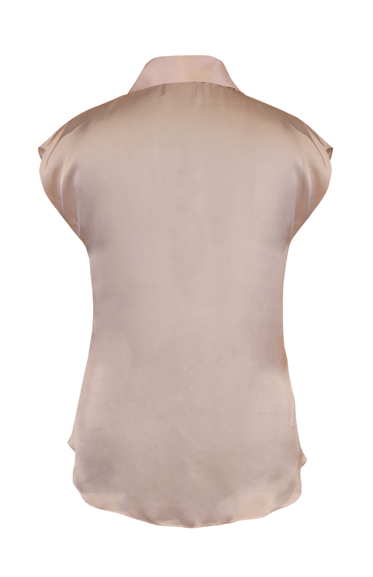 Nude Satin Shirt