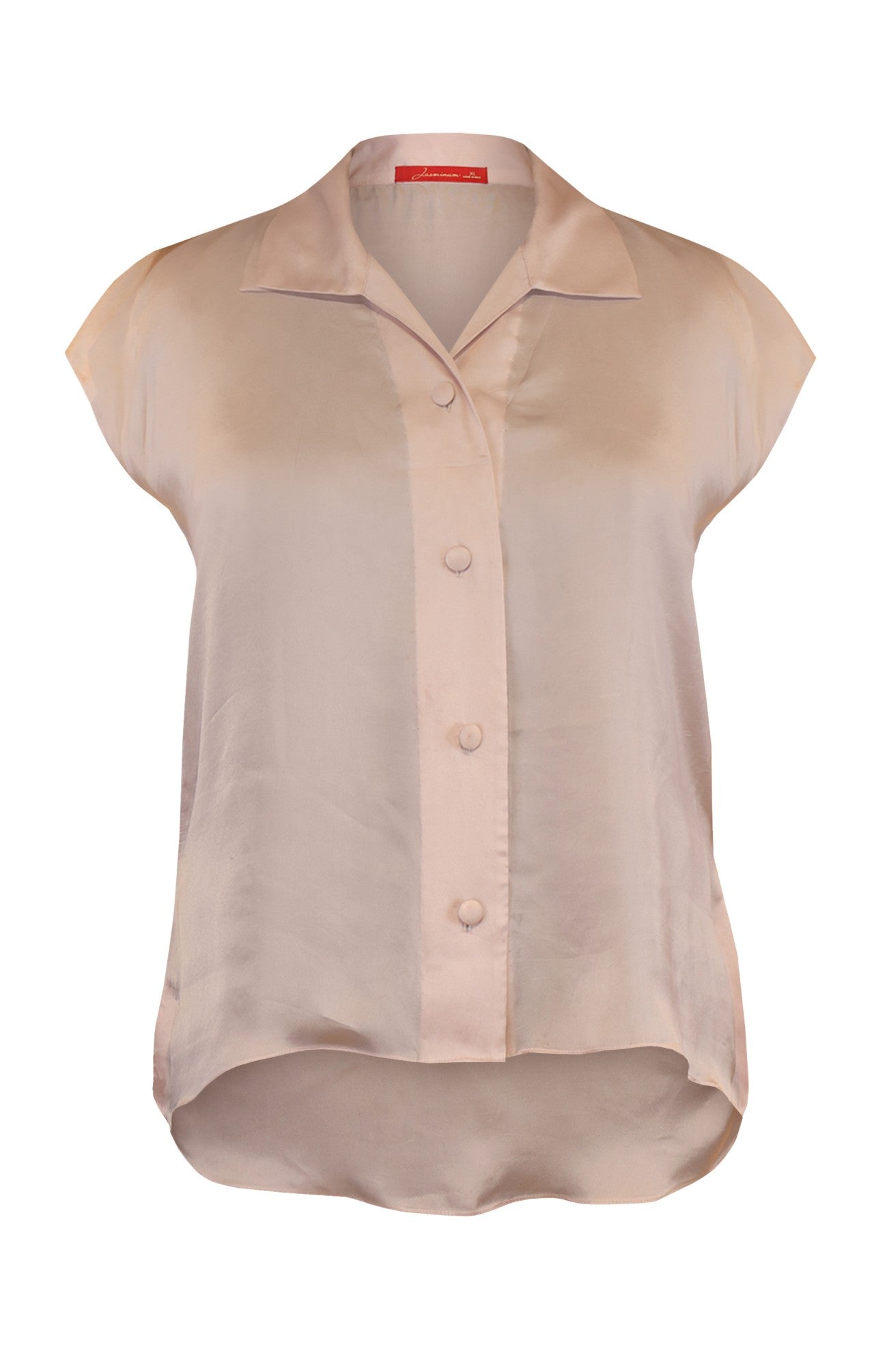 Nude Satin Shirt