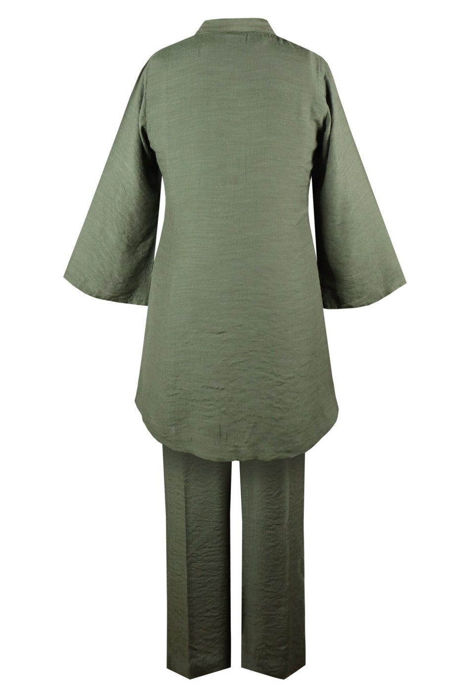 Poppies 3 Pcs Co-ord Set - OLIVE