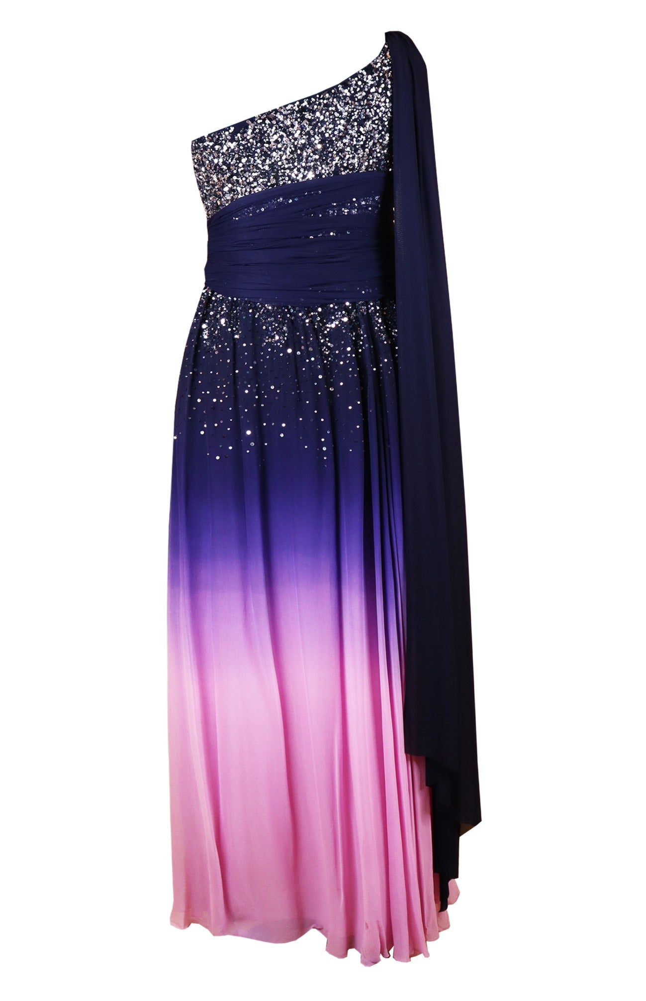 Midnight Blue Off Shoulder Maxi