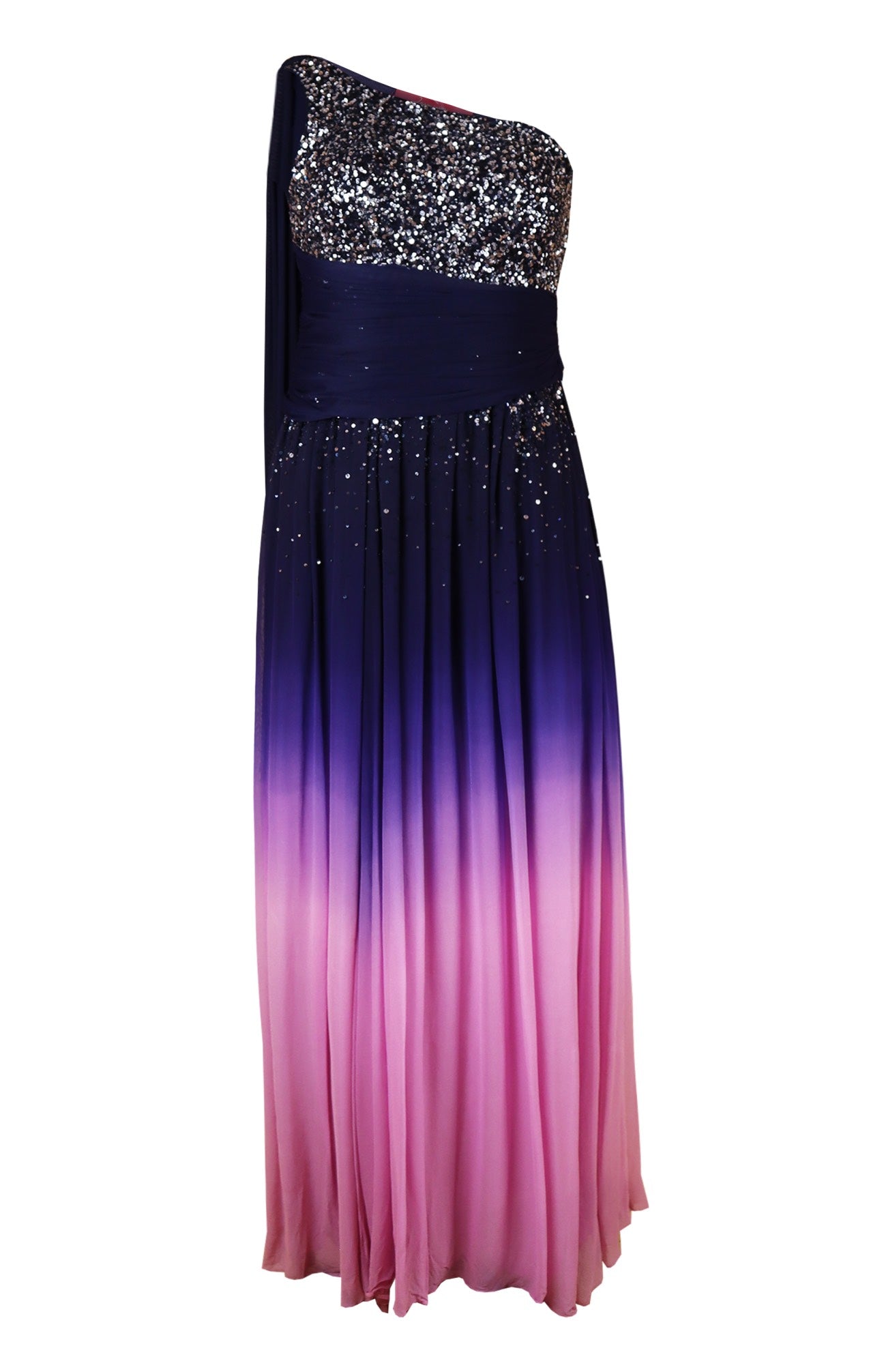 Midnight Blue Off Shoulder Maxi