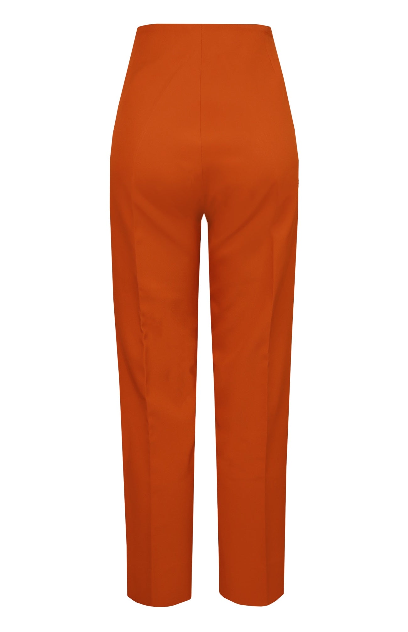 High Waist Beltless Pants