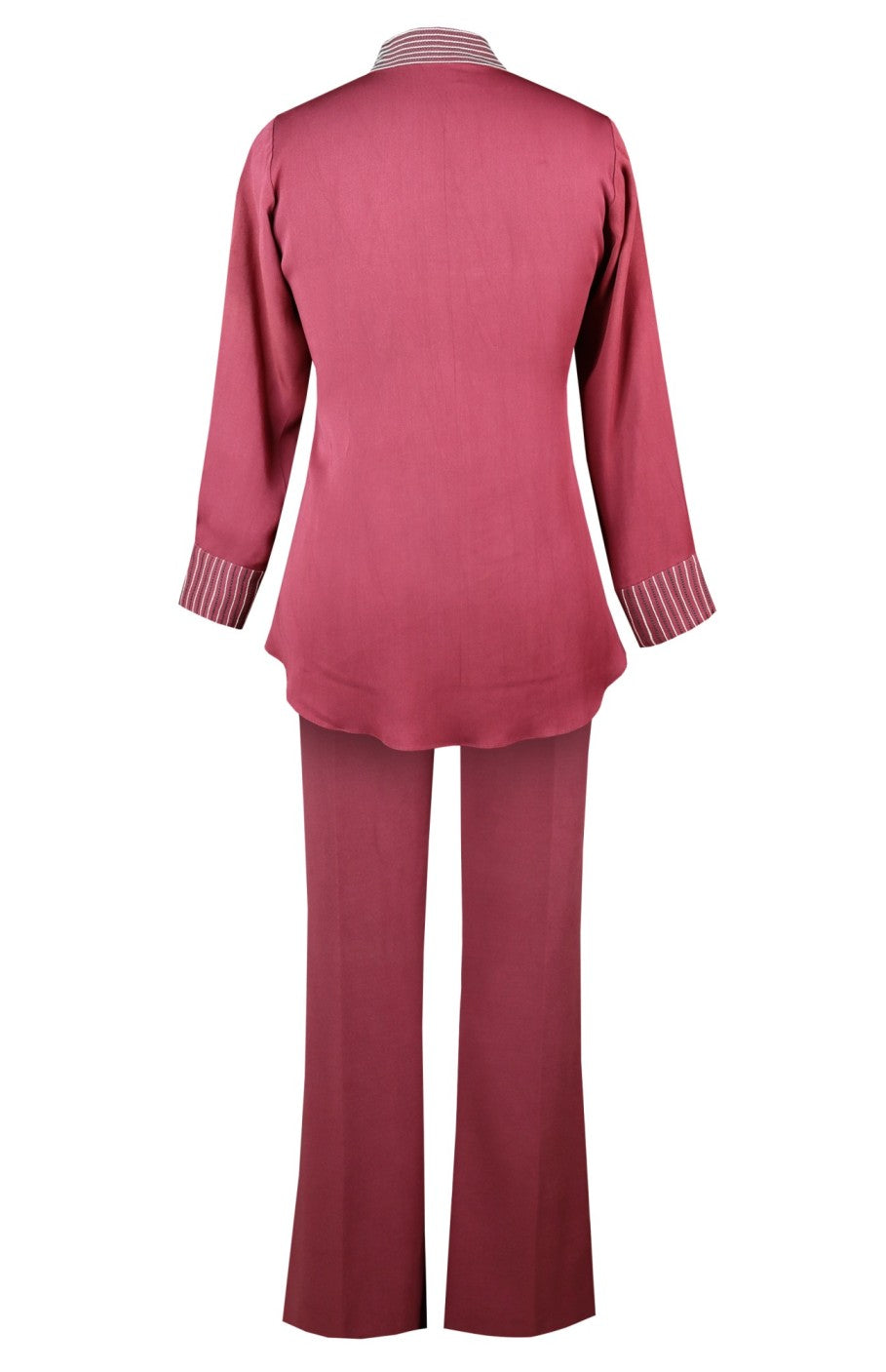 Palm Leaves Co-ord Set - OLD ROSE