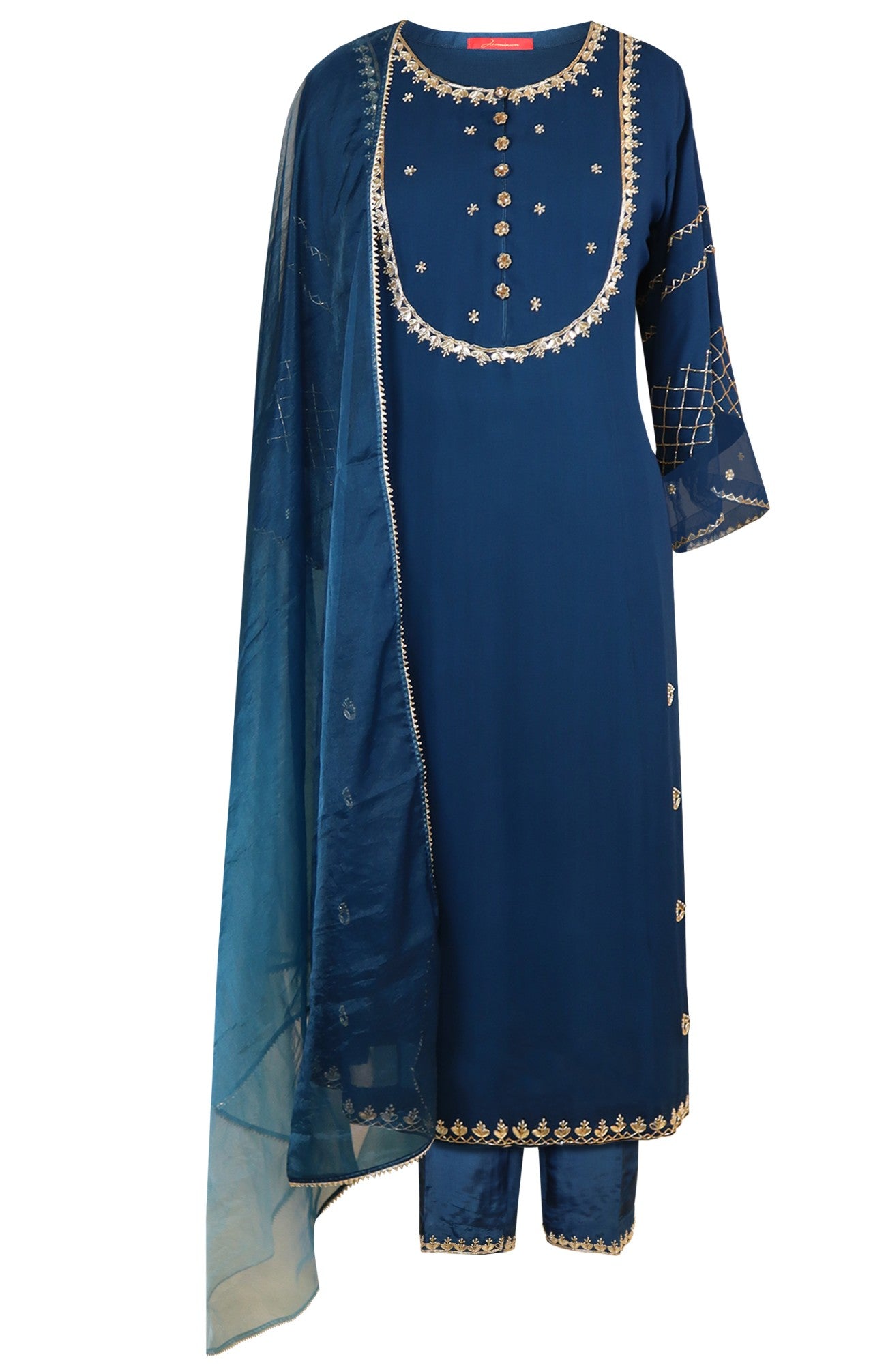 Georgette Suit With Gota Patti Embroidery