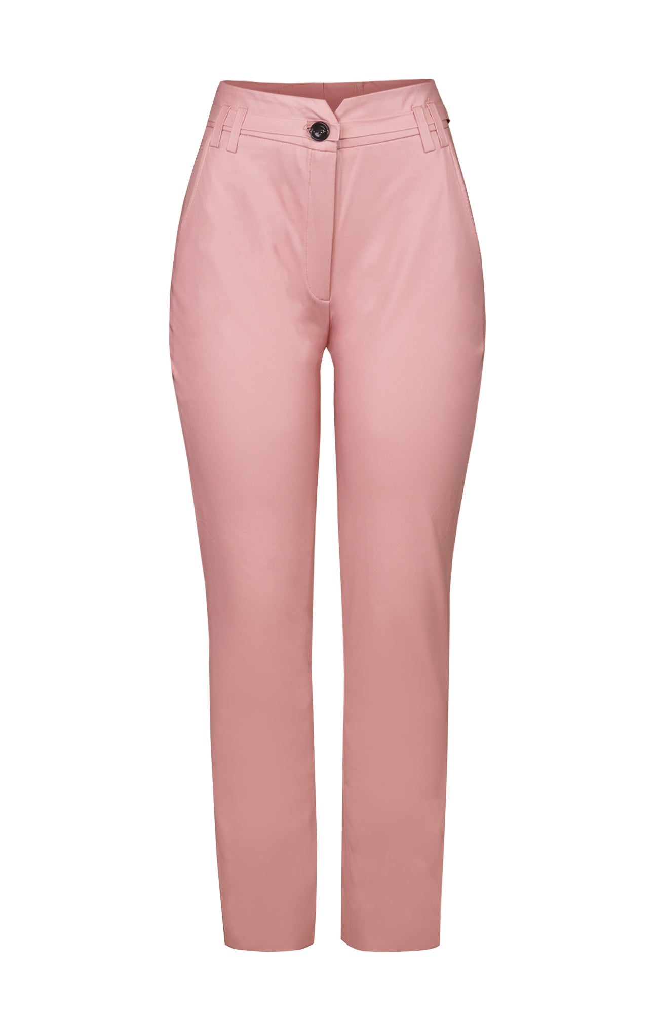 Leather Pencil Pants - PINK