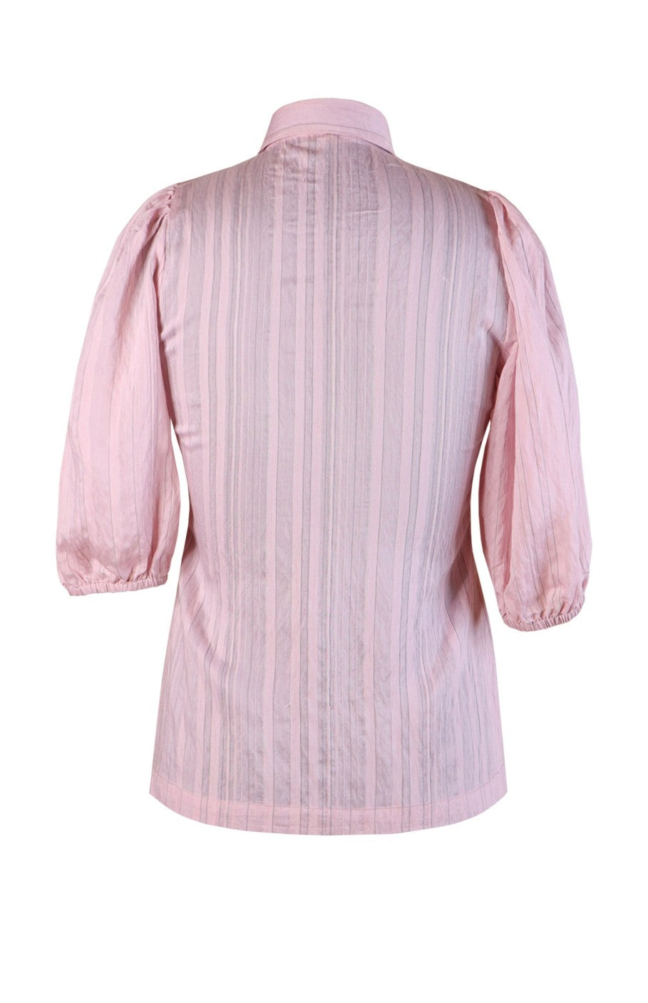 Pink Balloon Sleeves Shirt