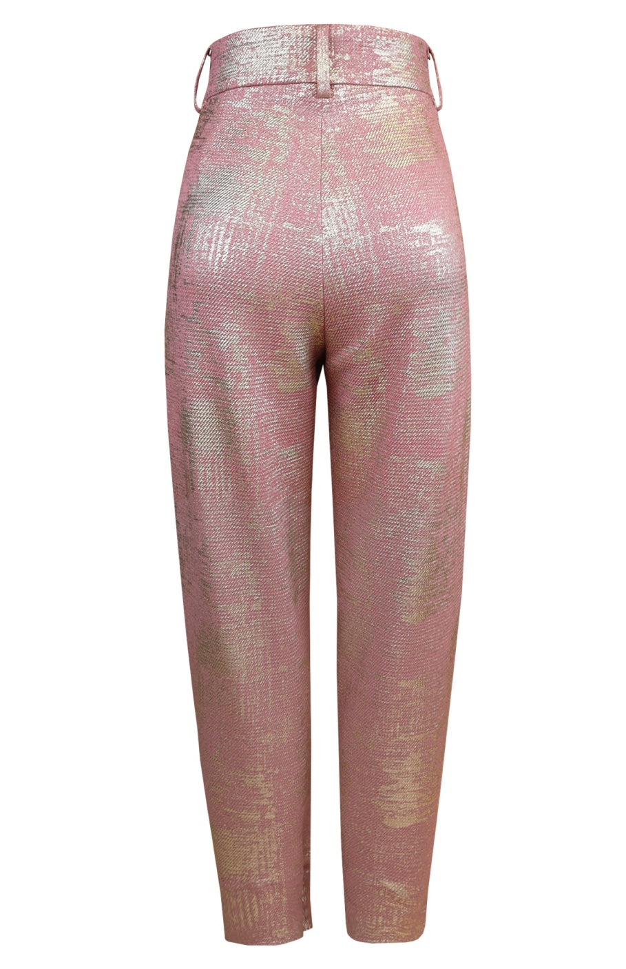 Foil Buttoned Bottom Pants