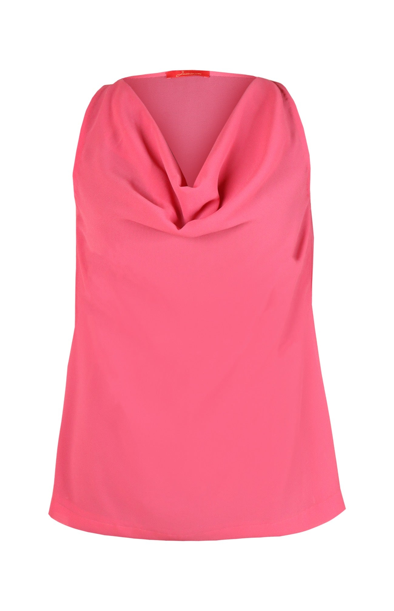 Georgette Cowl Top - HOT PINK