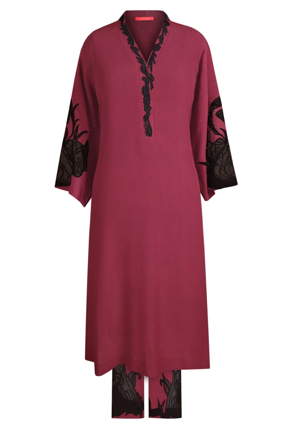 Appliqué Embroidery Kurta Set