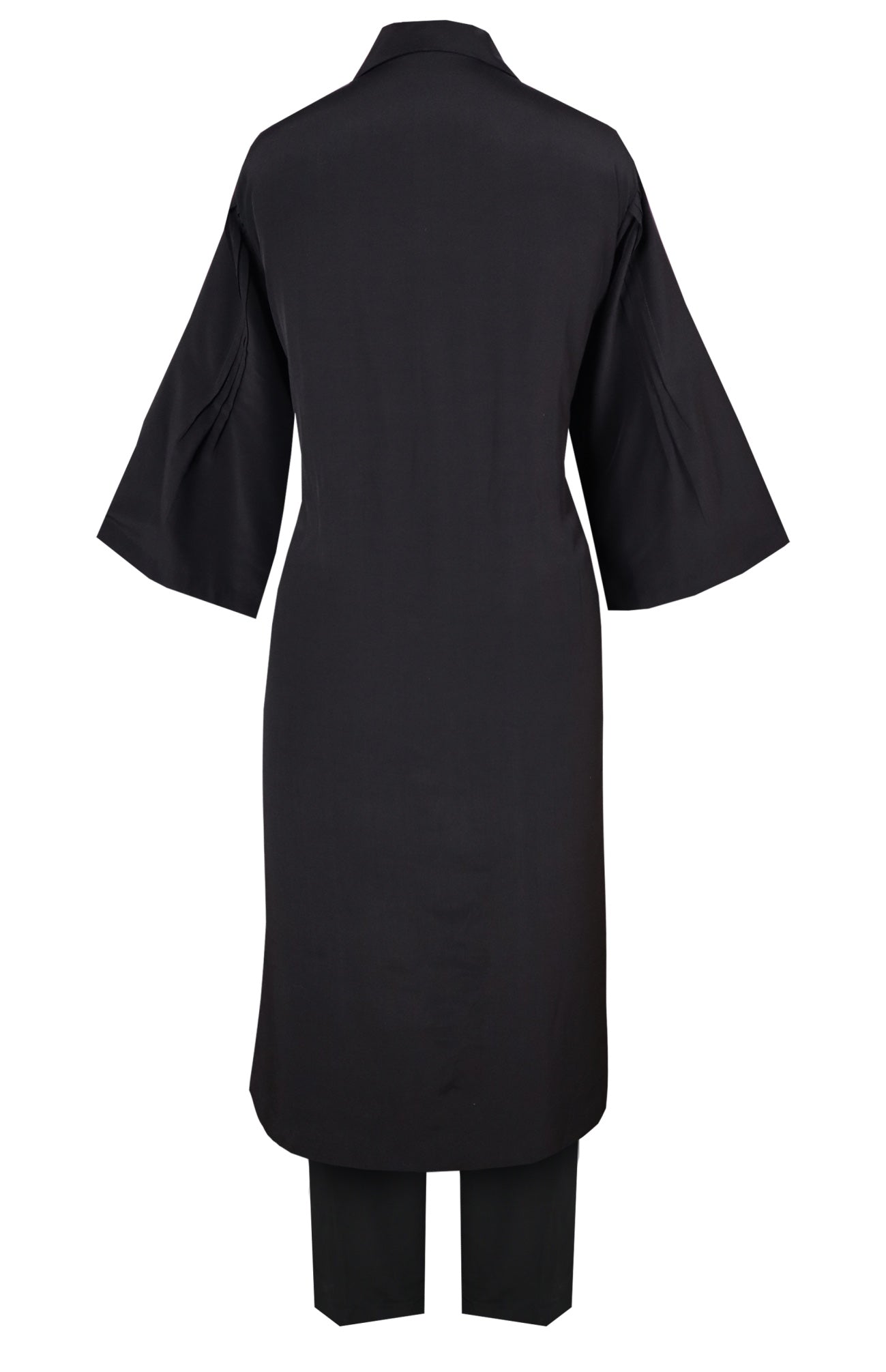 Poppies Kurta Set - BLACK