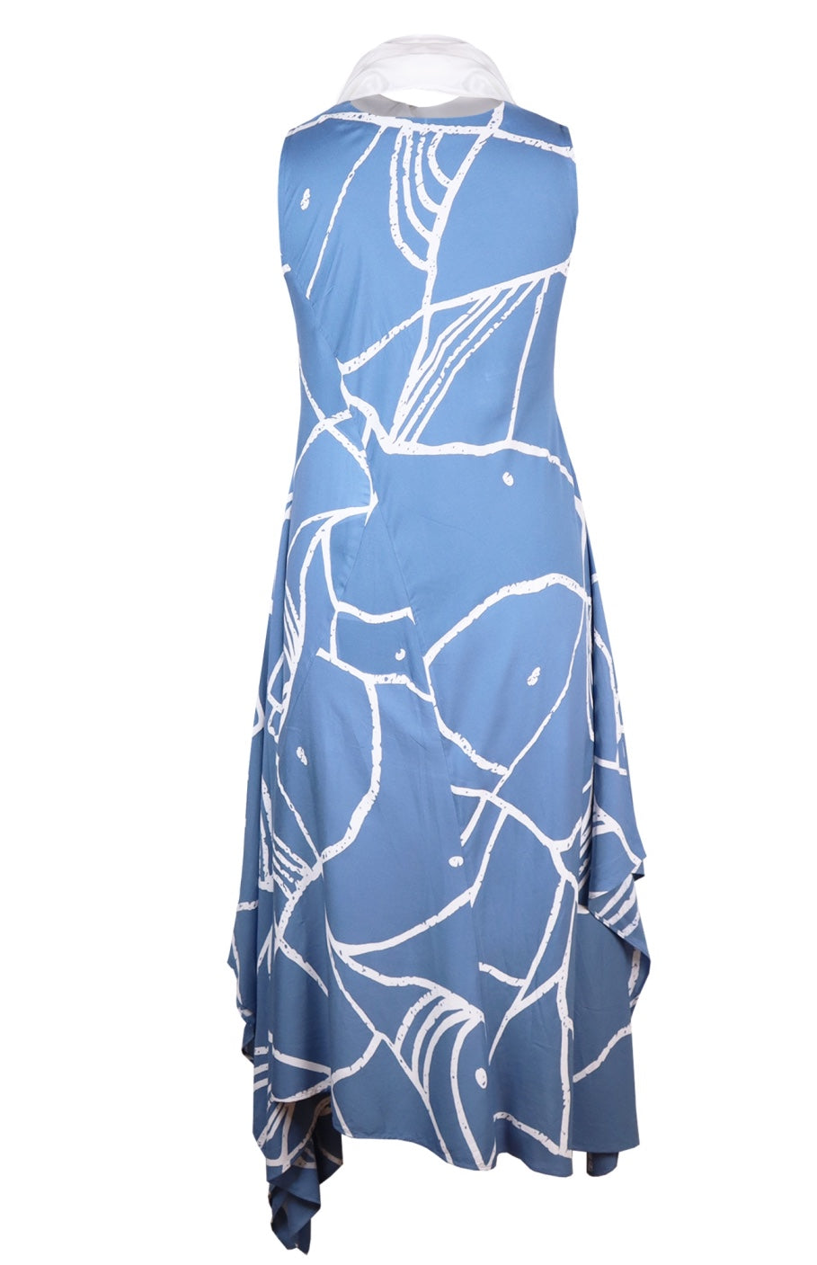 Printed Maxi Dress With Scarf