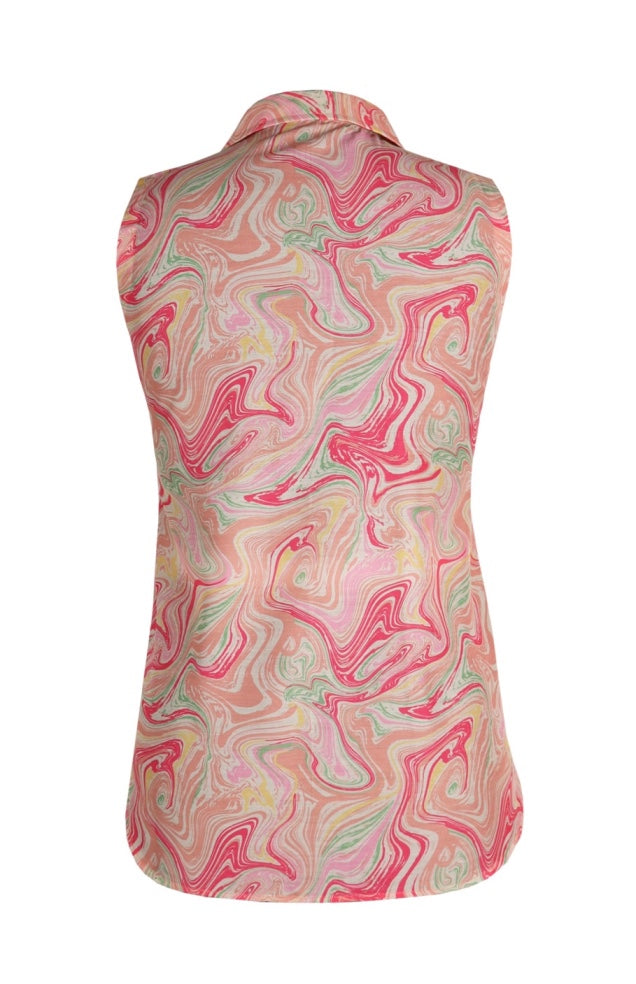 Printed Sleeveless Shirt