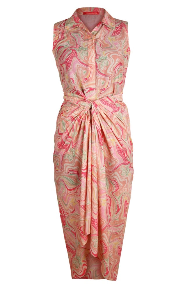 Printed Wrap Skirt Co-ord Set