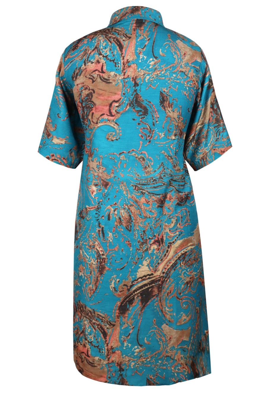 Printed Muslin Shirt Dress